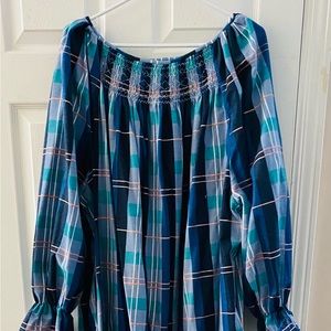 Smocked Flannel Nightgown